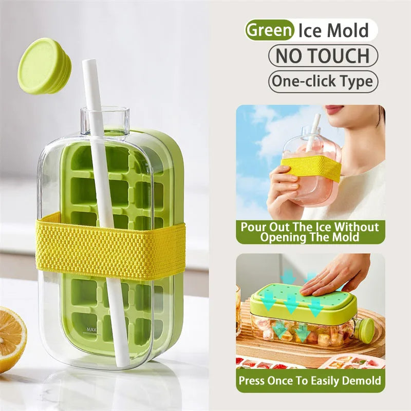 Ice Cube Tray With Straw - VaultHaus