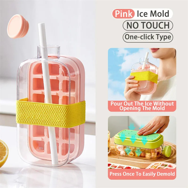 Ice Cube Tray With Straw - VaultHaus
