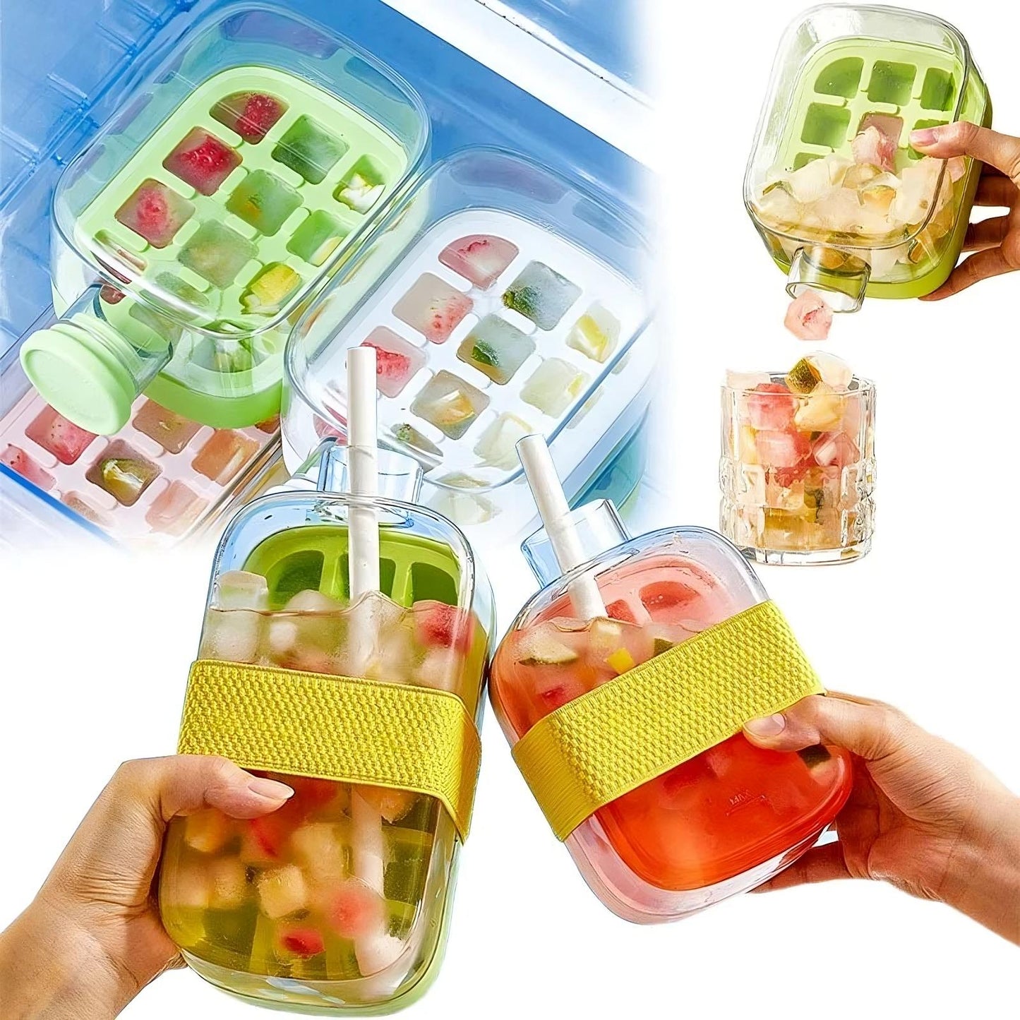 Ice Cube Tray With Straw - VaultHaus
