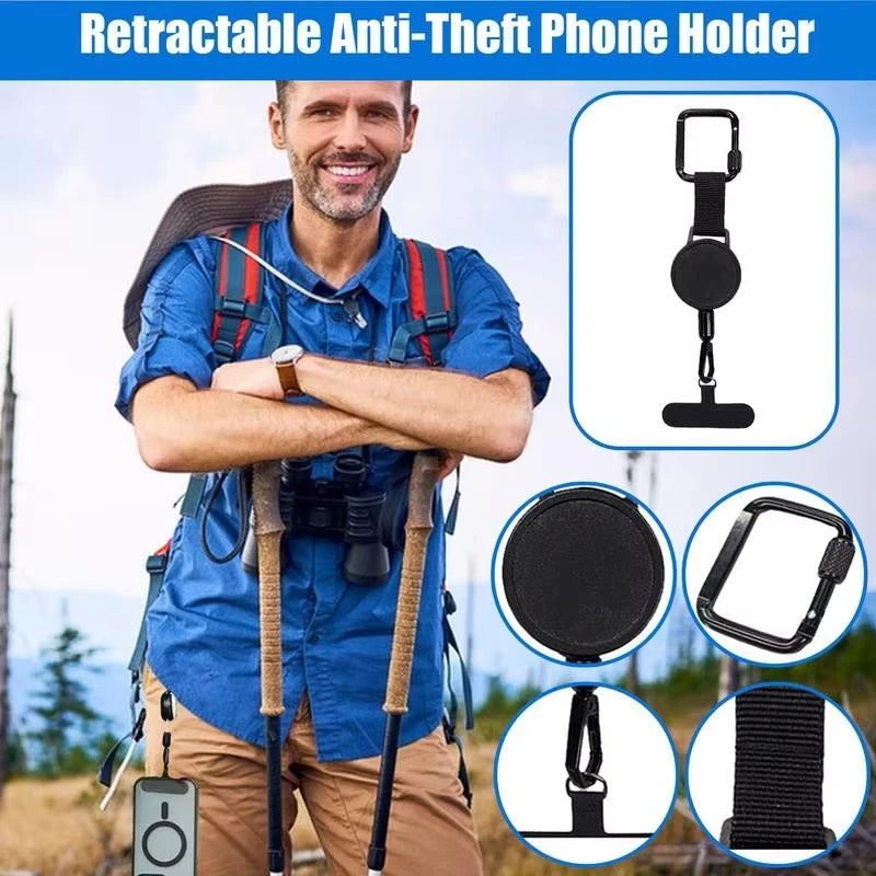 Anti-Theft Retractable Phone Strap - VaultHaus