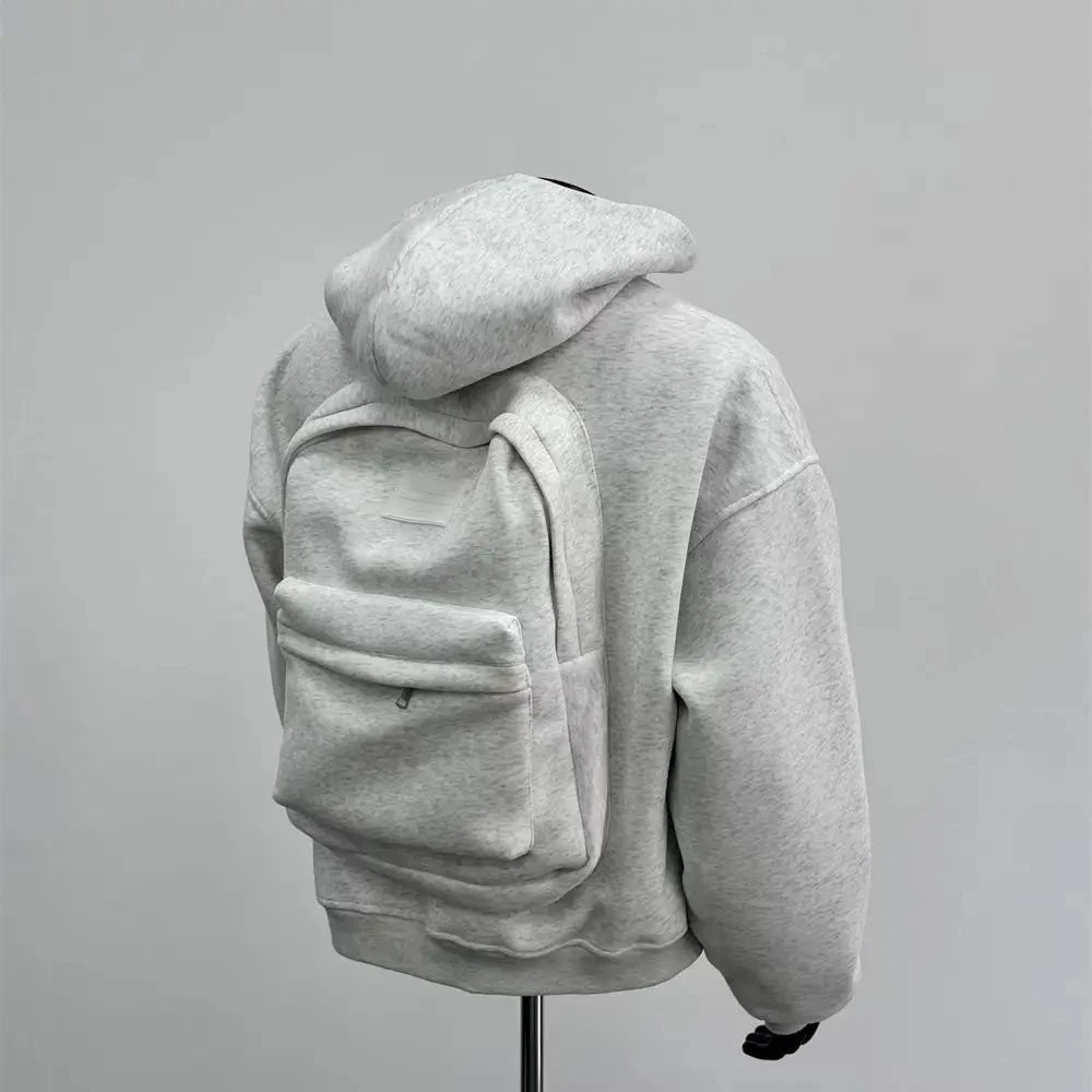 Hoodie with Integrated Backpack - VaultHaus