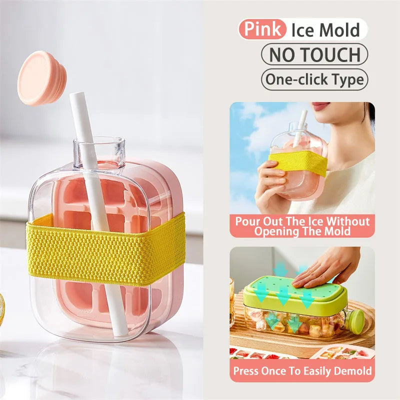 Ice Cube Tray With Straw - VaultHaus