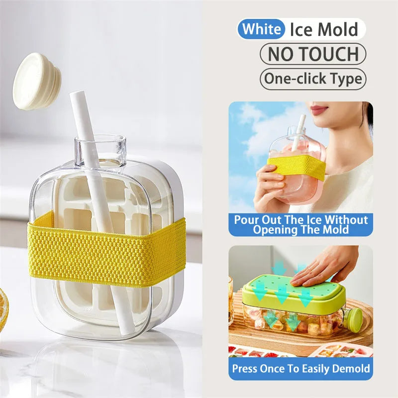 Ice Cube Tray With Straw - VaultHaus
