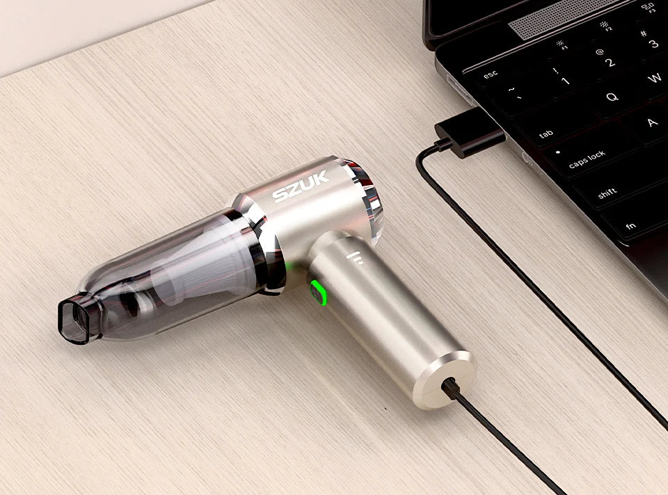 Portable Car Vacuum Cleaner with 8 Accessories - VaultHaus