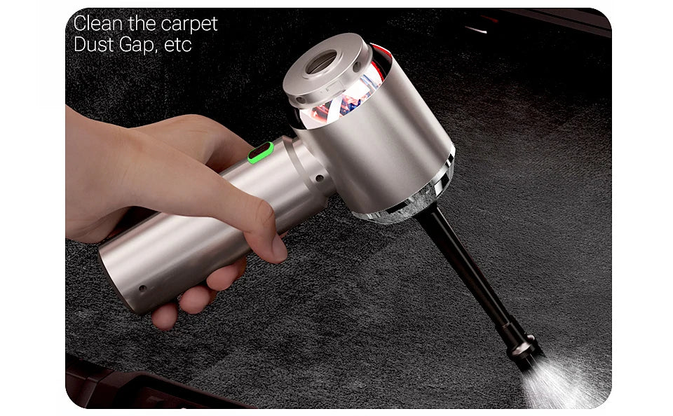 Portable Car Vacuum Cleaner with 8 Accessories - VaultHaus