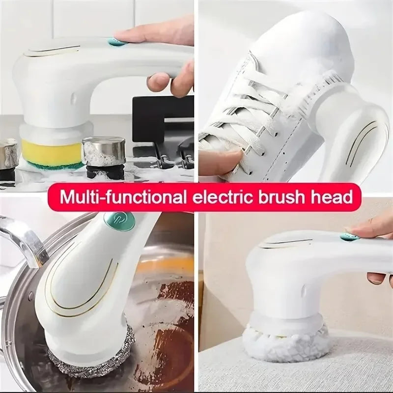 5 in 1 Cleaning Brush for Bathroom Scrubbing - VaultHaus