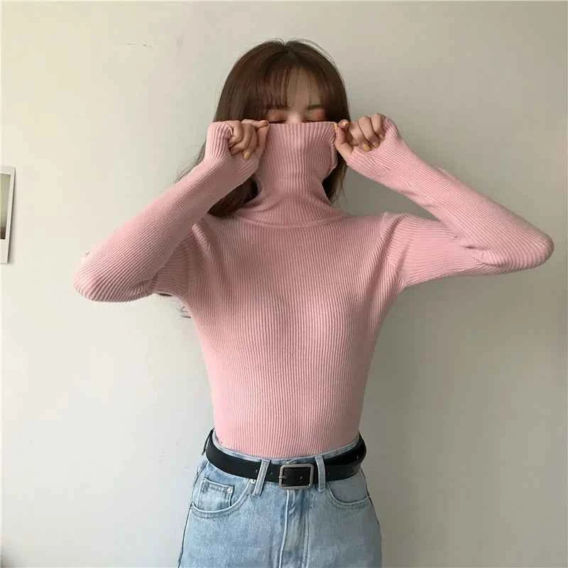 Autumn Winter Turtleneck Jumpers - Cozy & Chic