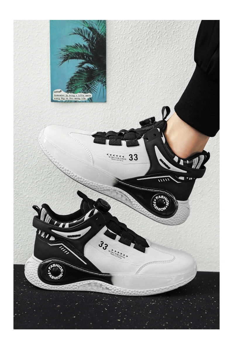 Comfortable Non Slip Lace Up Men's Sneakers - VaultHaus