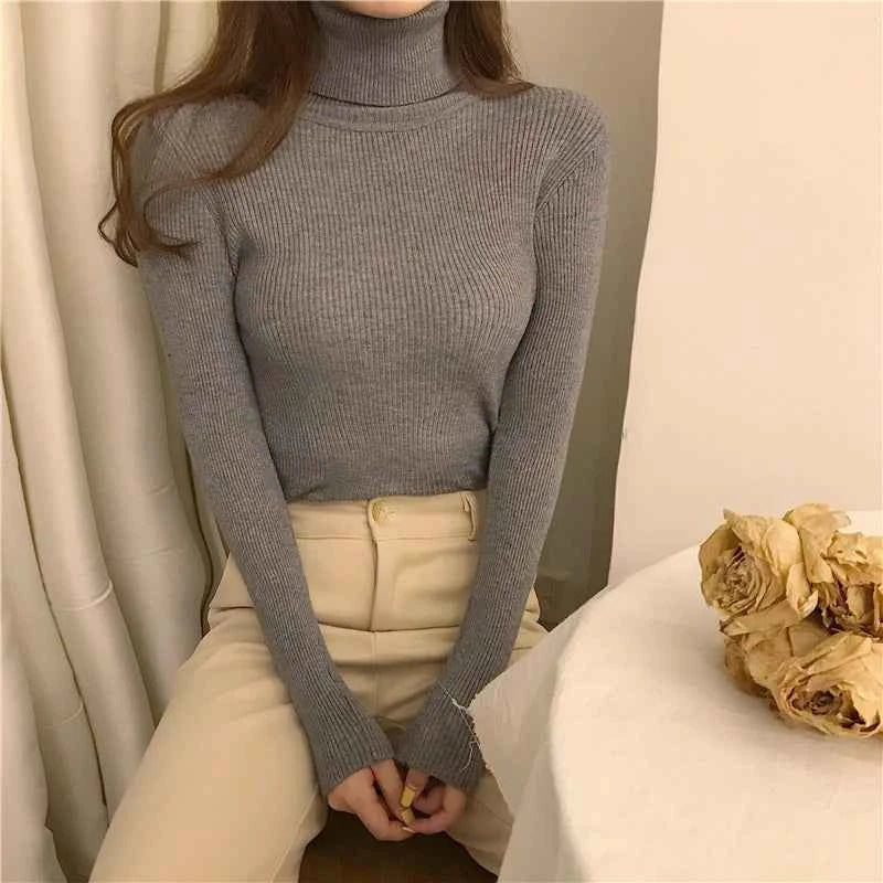 Autumn Winter Turtleneck Jumpers - Cozy & Chic