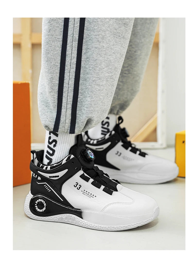 Comfortable Non Slip Lace Up Men's Sneakers - VaultHaus