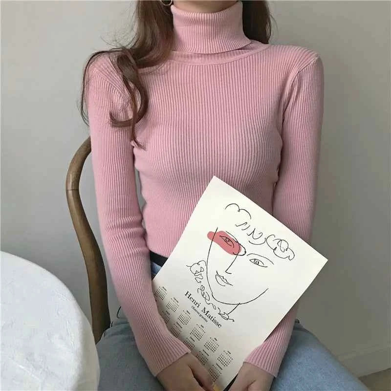 Autumn Winter Turtleneck Jumpers - Cozy & Chic