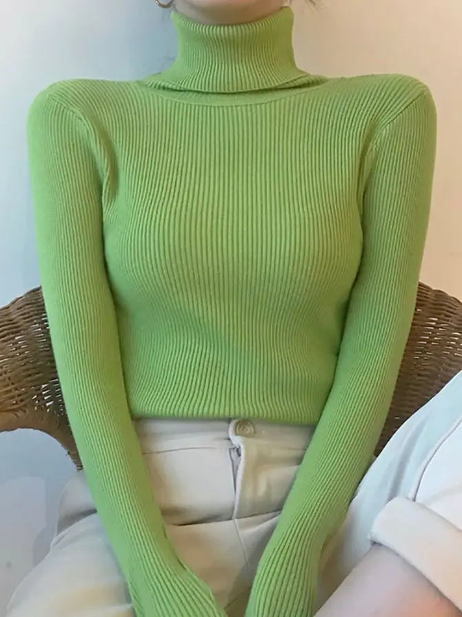 Autumn Winter Turtleneck Jumpers - Cozy & Chic