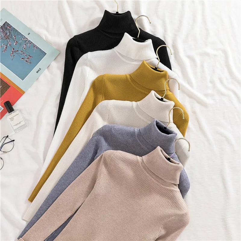 Autumn Winter Turtleneck Jumpers - Cozy & Chic