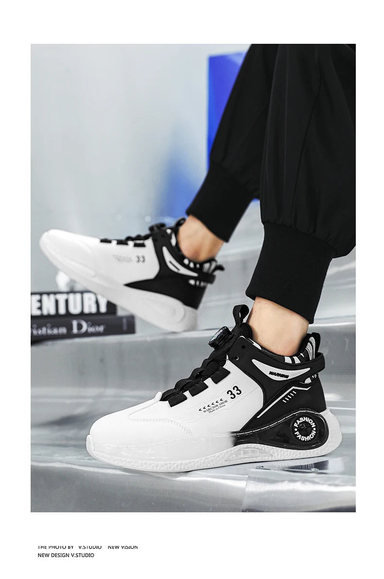 Comfortable Non Slip Lace Up Men's Sneakers - VaultHaus