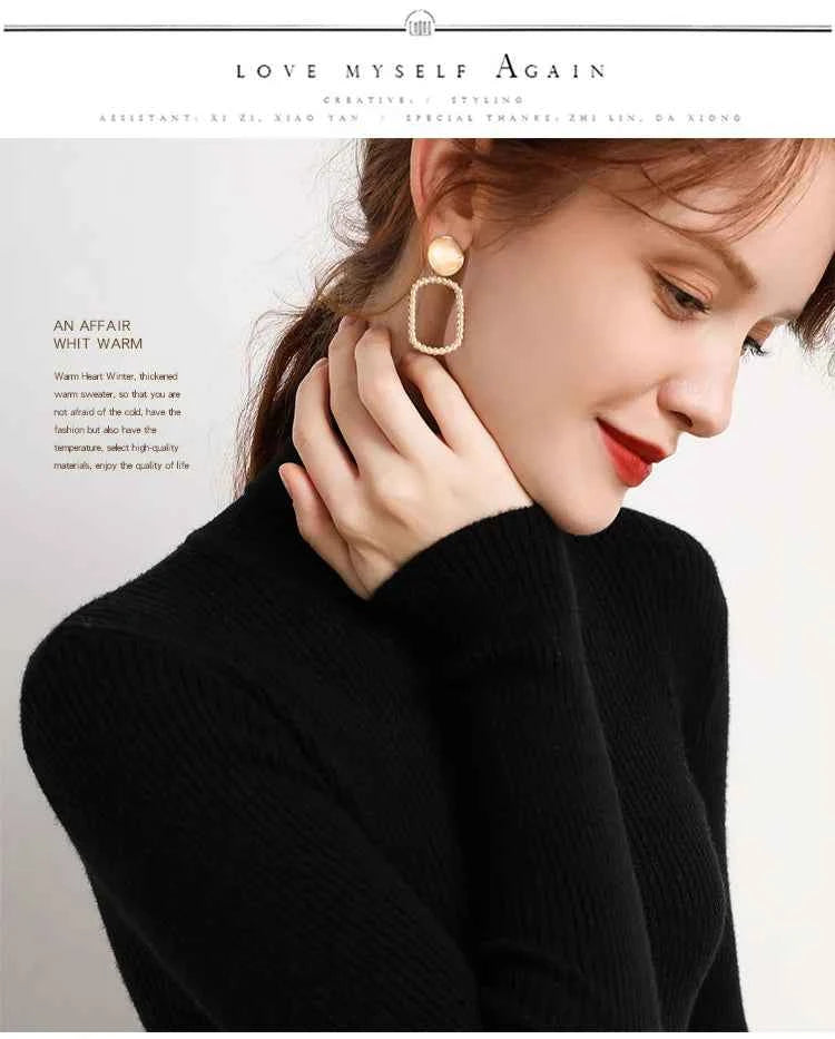 Autumn Winter Turtleneck Jumpers - Cozy & Chic