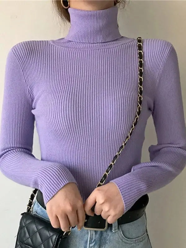 Autumn Winter Turtleneck Jumpers - Cozy & Chic
