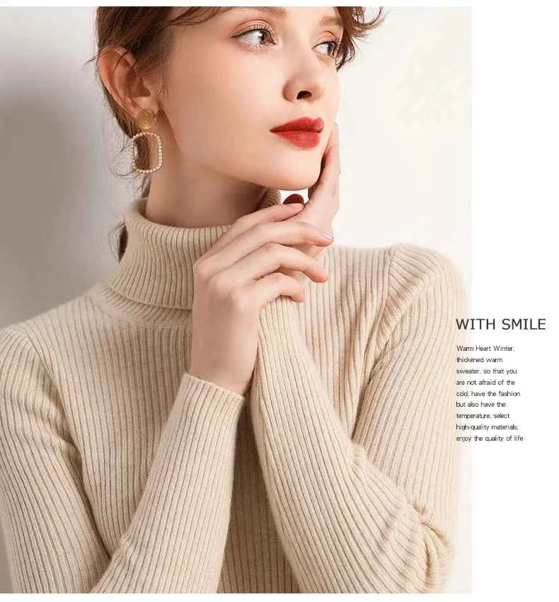 Autumn Winter Turtleneck Jumpers - Cozy & Chic