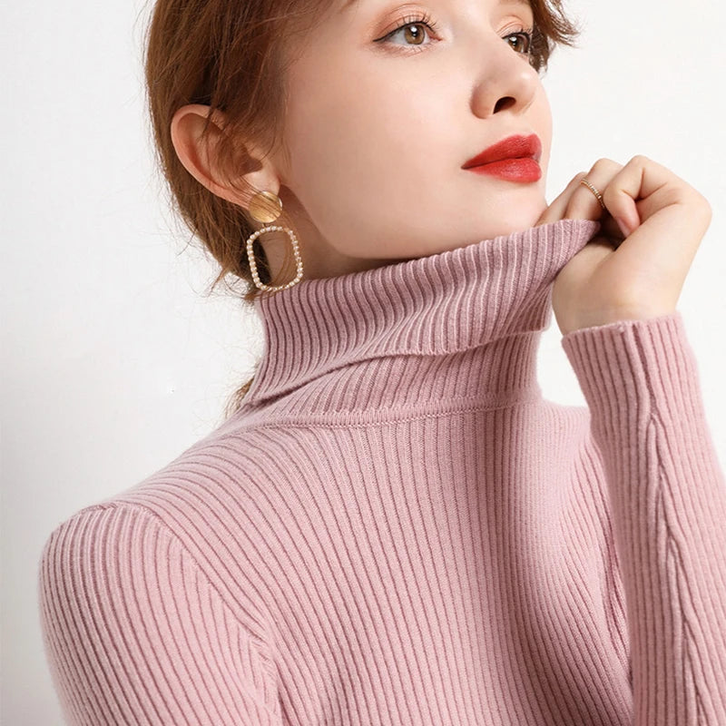 Autumn Winter Turtleneck Jumpers - Cozy & Chic