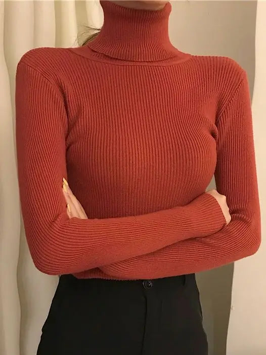 Autumn Winter Turtleneck Jumpers - Cozy & Chic