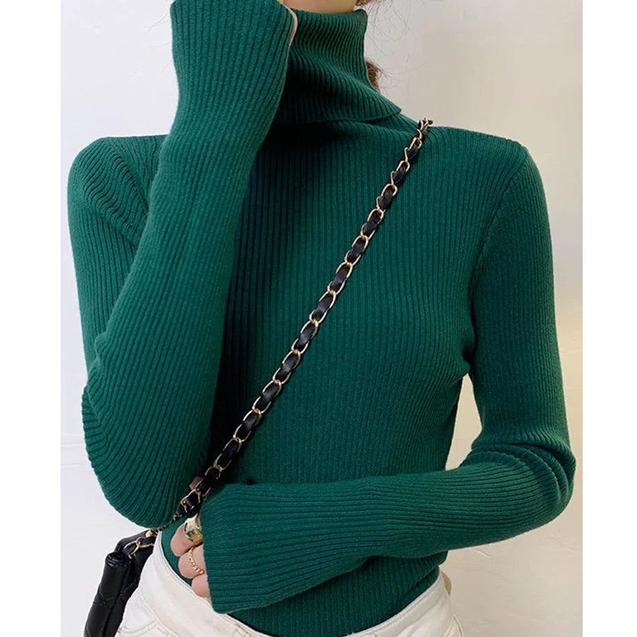 Autumn Winter Turtleneck Jumpers - Cozy & Chic