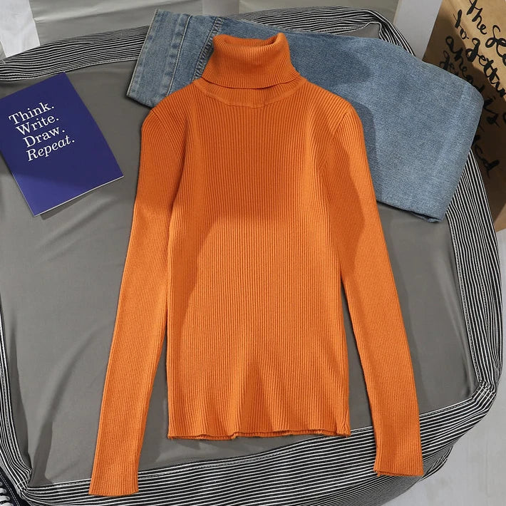 Autumn Winter Turtleneck Jumpers - Cozy & Chic