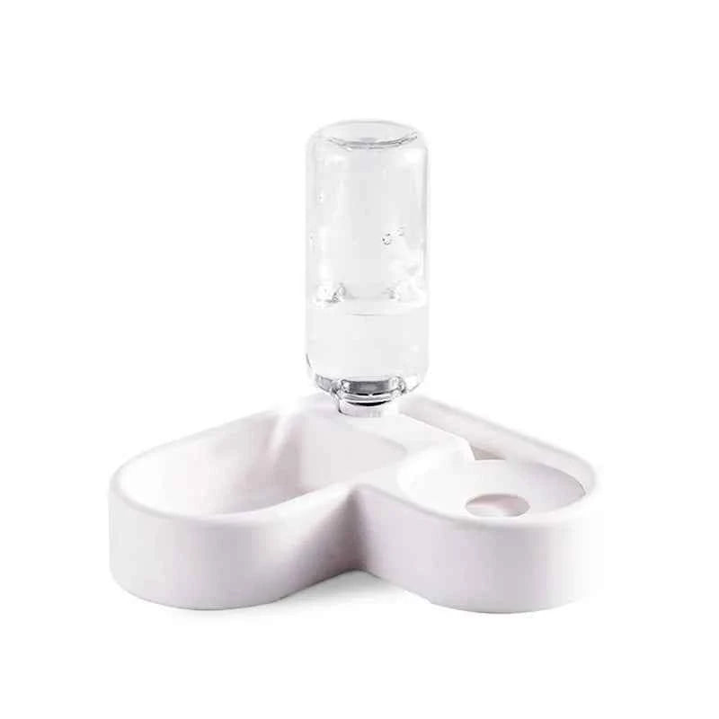 Automatic Pet Water Bowl With Food Dispenser Cats And Dogs