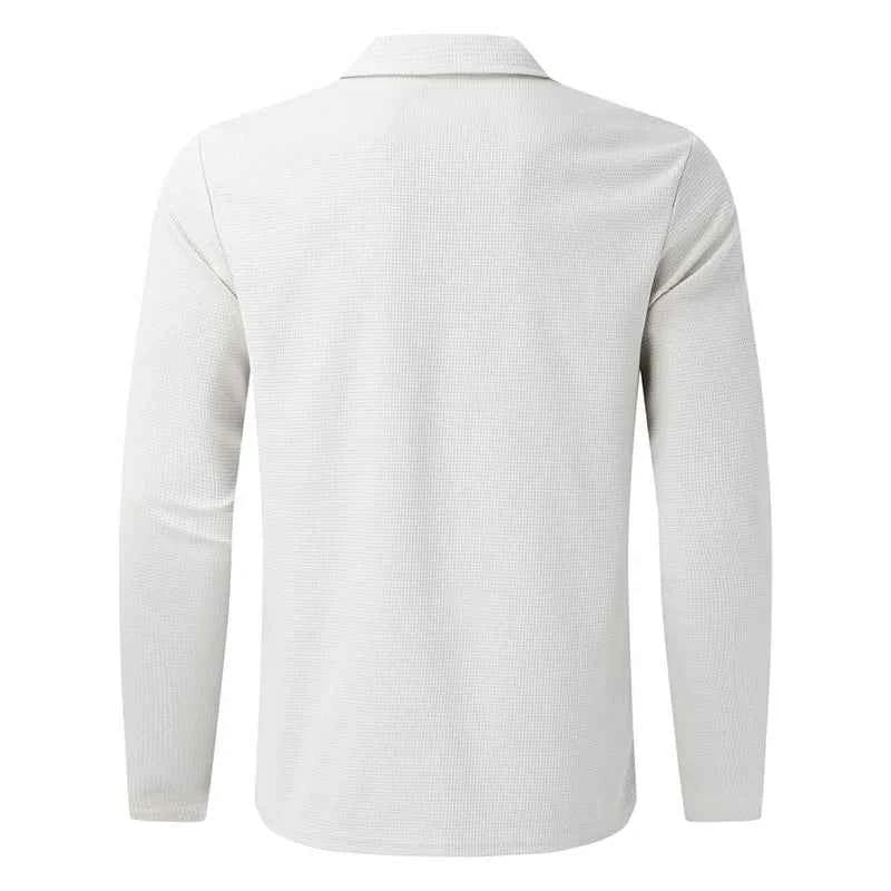 Solid Colour Casual Top Coat for Men