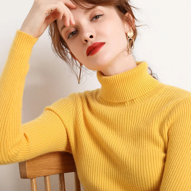 Autumn Winter Turtleneck Jumpers - Cozy & Chic