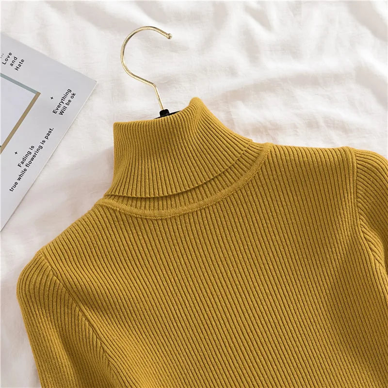 Autumn Winter Turtleneck Jumpers - Cozy & Chic