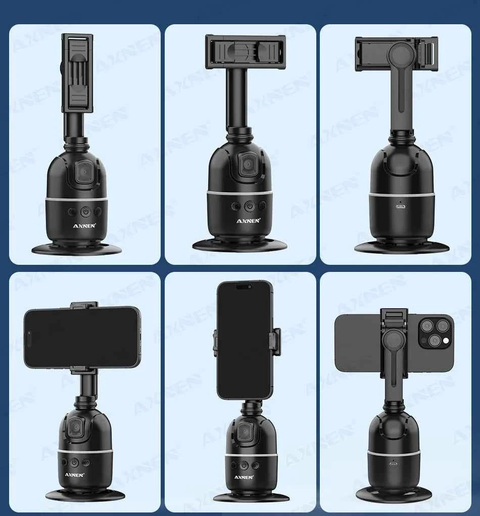 AI 360 Auto Rotate Selfie Stand for iPhone & Android