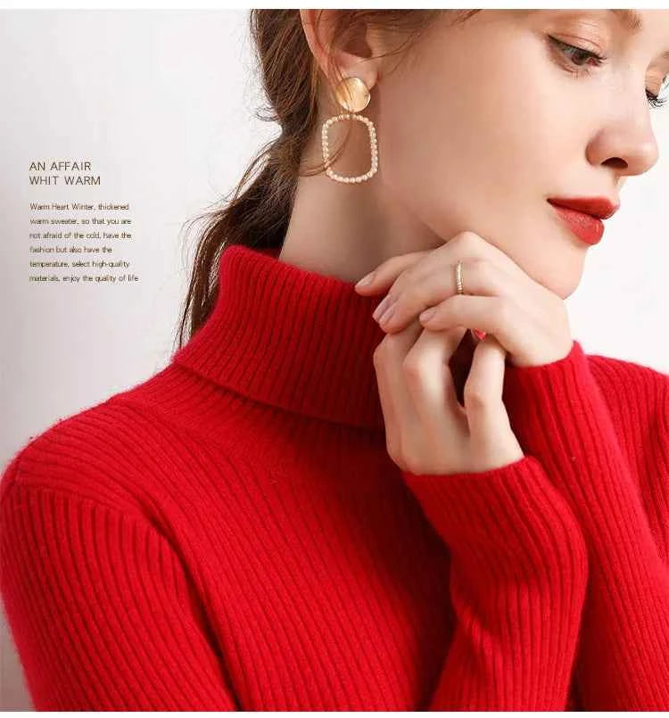 Autumn Winter Turtleneck Jumpers - Cozy & Chic