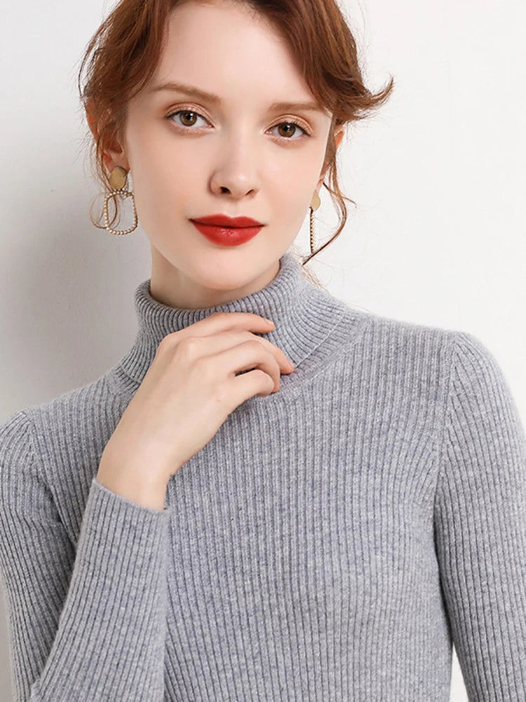 Autumn Winter Turtleneck Jumpers - Cozy & Chic