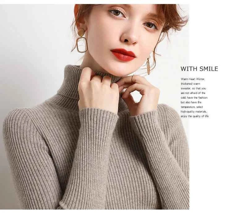 Autumn Winter Turtleneck Jumpers - Cozy & Chic