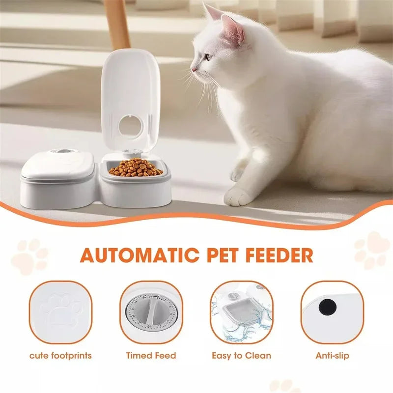 VaultHaus automatic pet food dispenser designed with easy clean features and anti-slip base