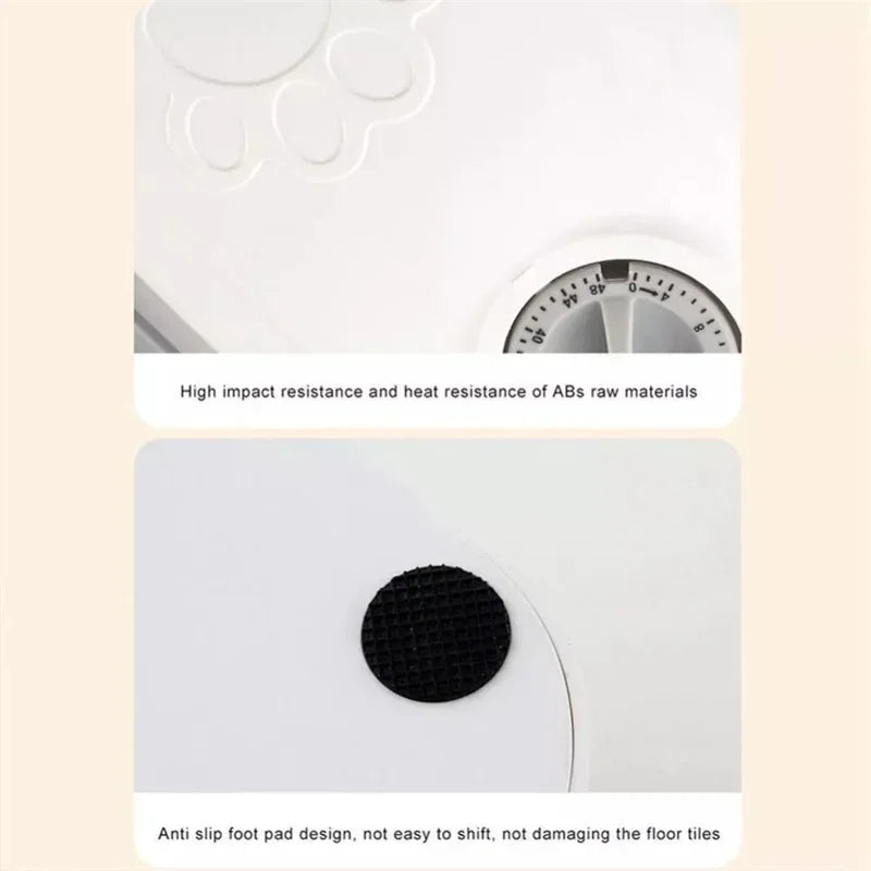 VaultHaus automatic pet food dispenser featuring anti-slip design and heat-resistant materials