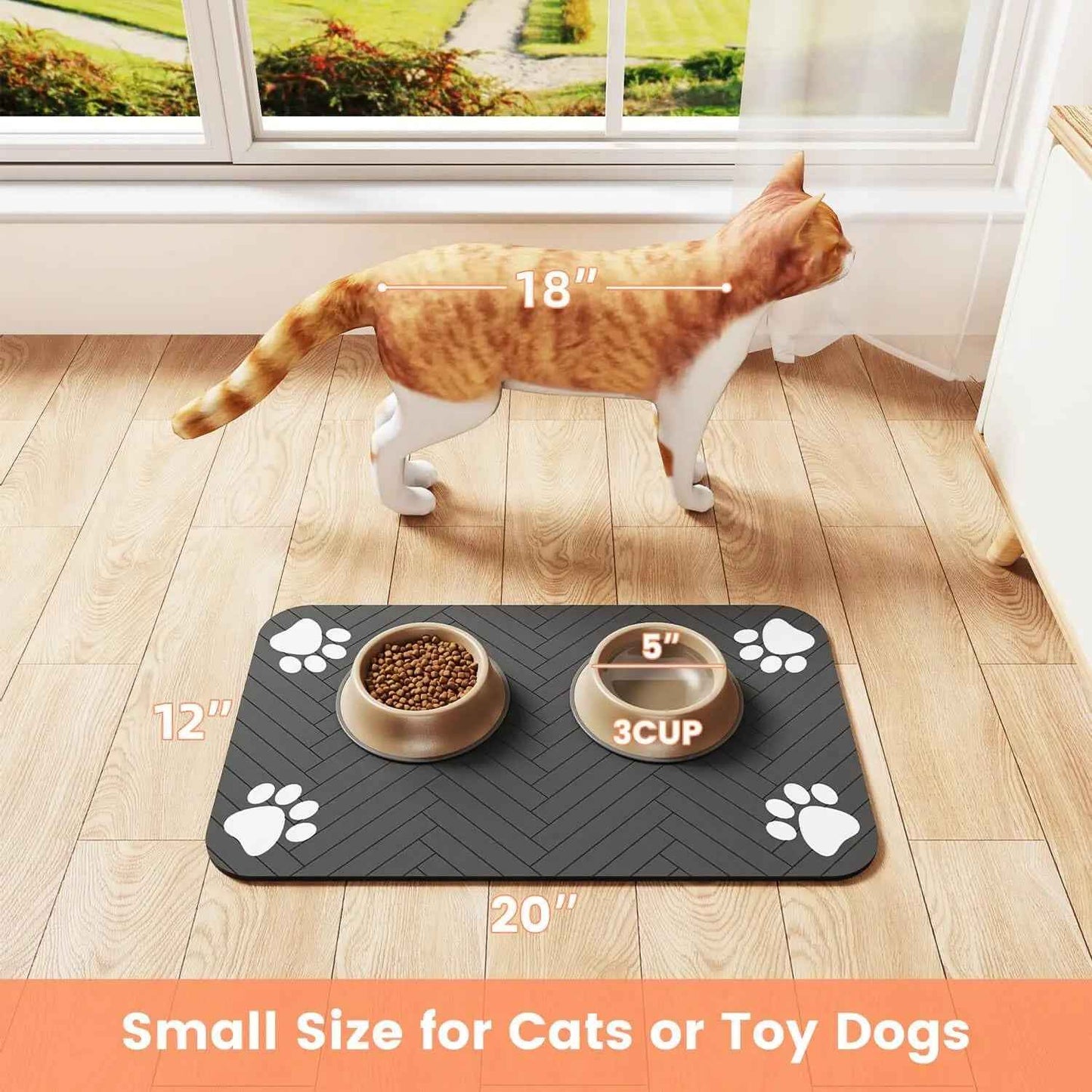 Waterproof Pet Placemat for Dogs and Cats