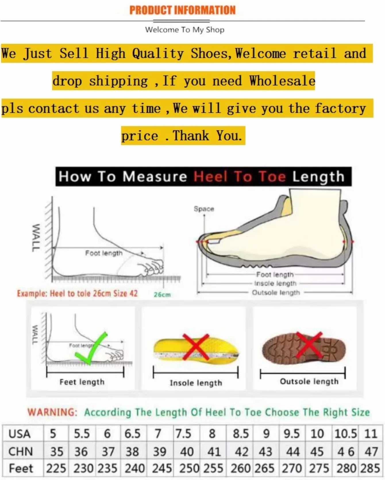 Guide on how to measure heel to toe length for accurate fit of designer women's wedge sandals