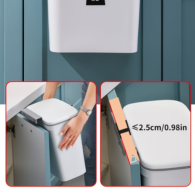 VaultHaus Door Hanging Trash Can designed for easy access and space-saving storage in your kitchen