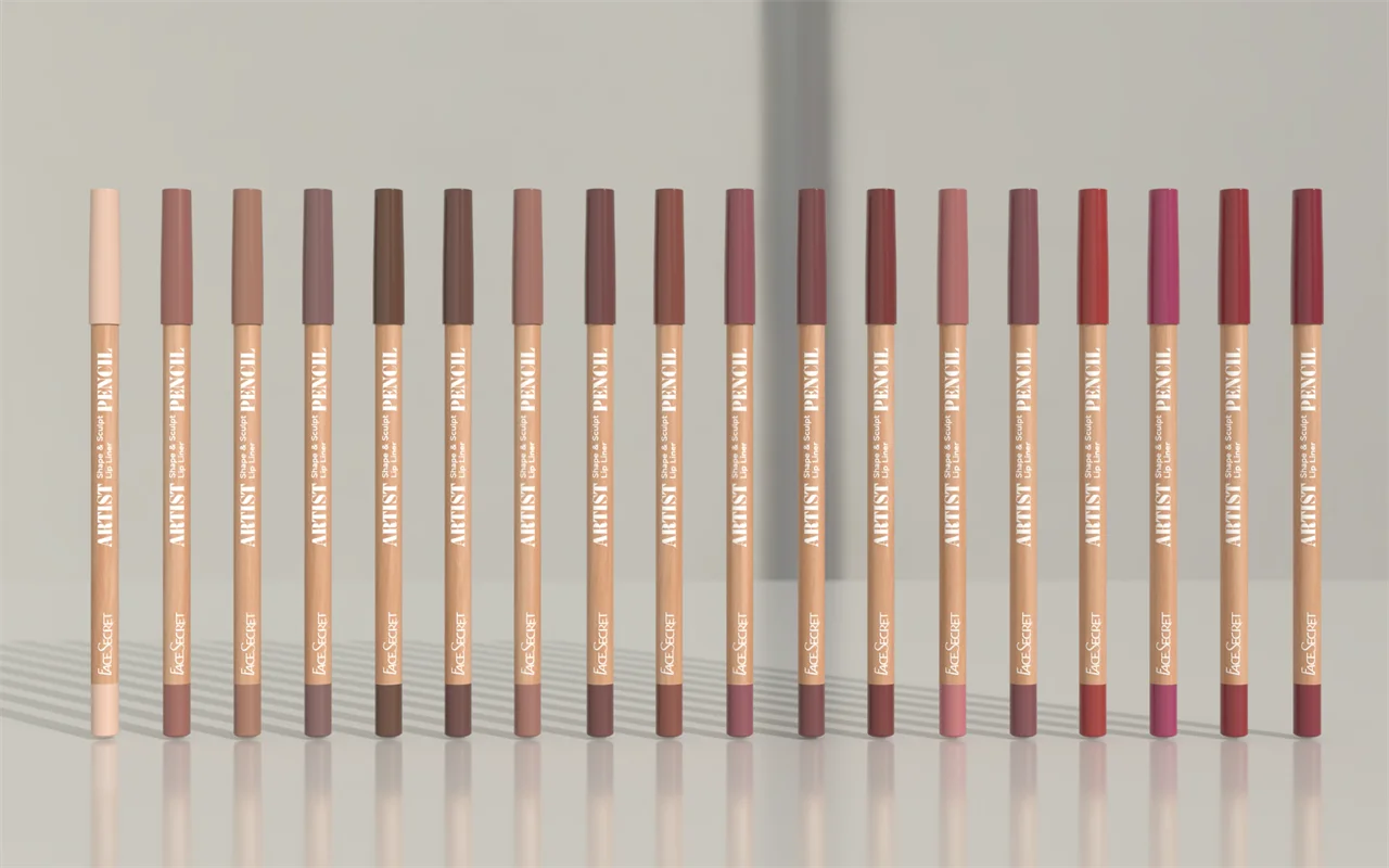 VaultHaus blendable lip liner kit featuring 20 shades for versatile lip looks