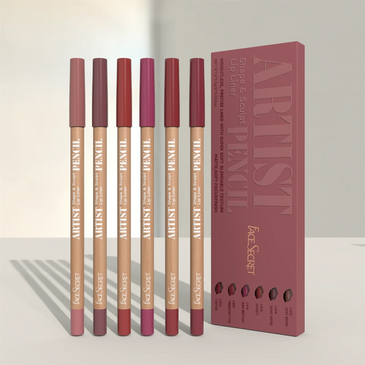 VaultHaus blendable lip liner kit featuring eight versatile shades for precise lip definition
