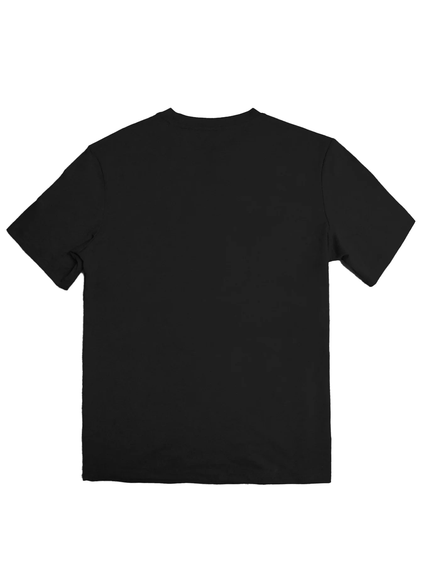 Men's short sleeve cotton shirt in classic black, perfect for casual wear and comfortable styling.