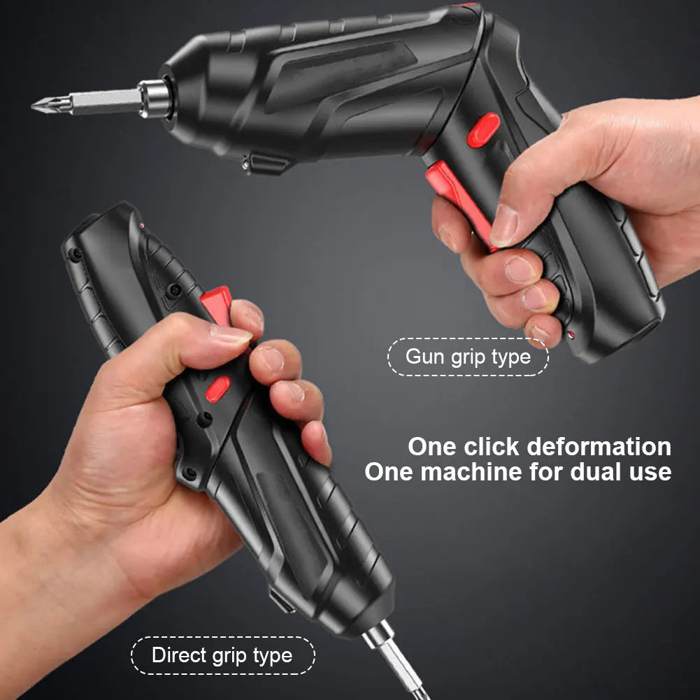 VaultHaus multifunctional household electric drill with dual grip options for versatile use
