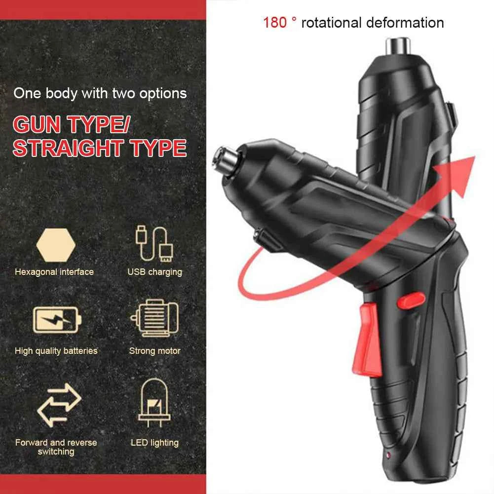 Multifunctional Household Electric Screwdriver Drill Kit