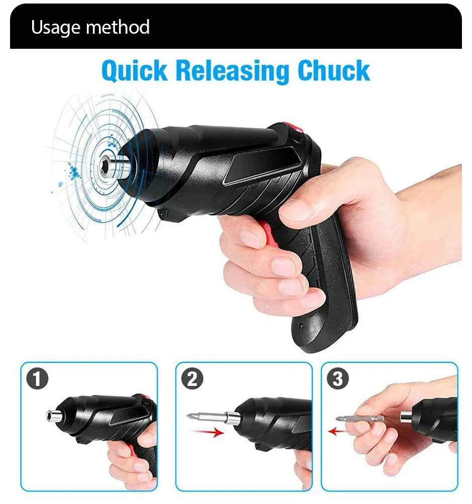 Multifunctional Household Electric Screwdriver Drill Kit
