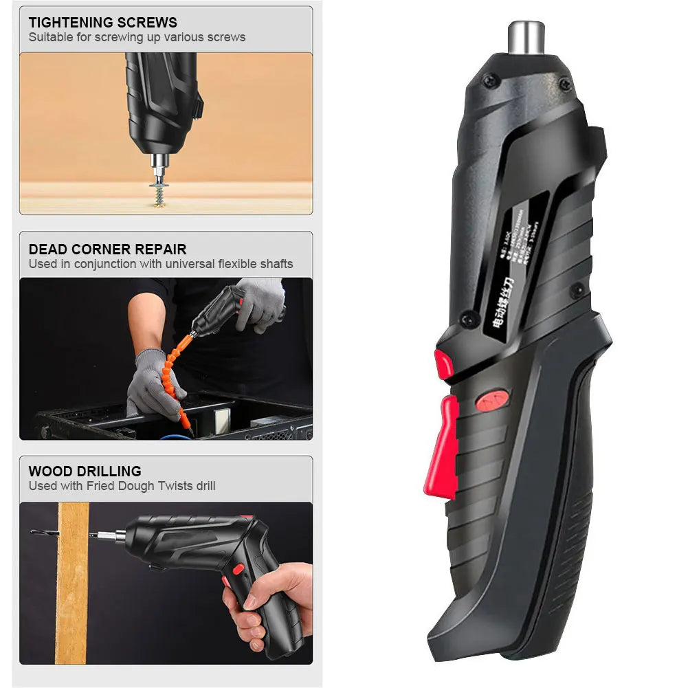 VaultHaus multifunctional household electric drill with various uses for tightening screws and wood drilling