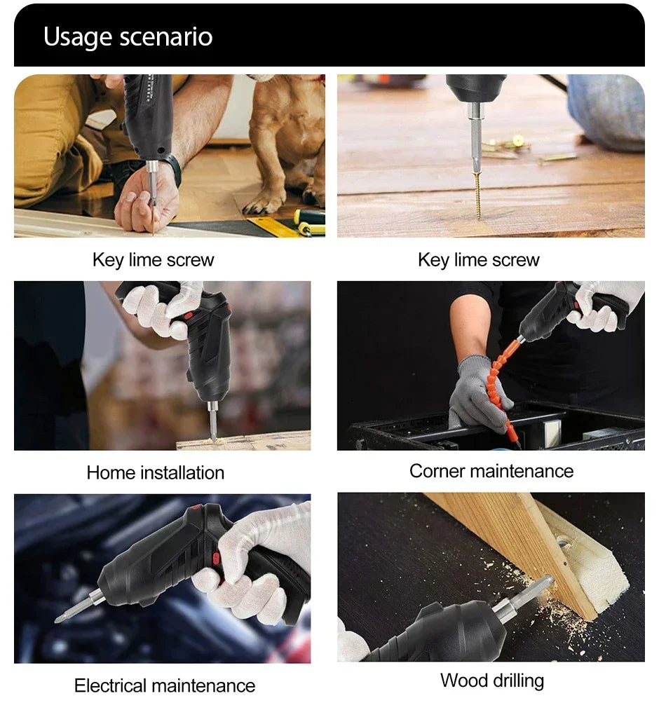 VaultHaus multifunctional household electric drill in use for home installation and wood drilling tasks