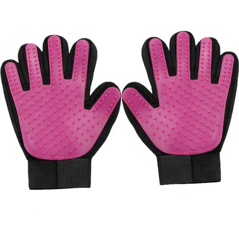 Pet Bath Brush Gloves for Easy Grooming