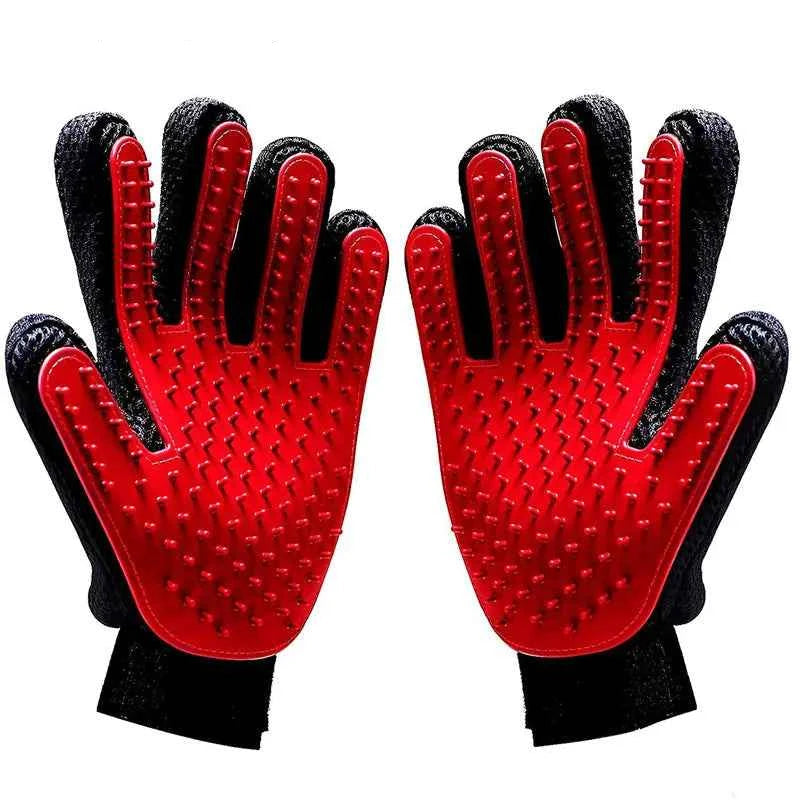 Pet Bath Brush Gloves for Easy Grooming
