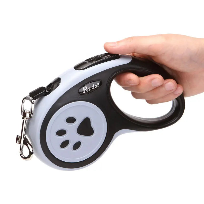 VaultHaus cat and dog retractable leash with ergonomic handle for comfortable pet walks