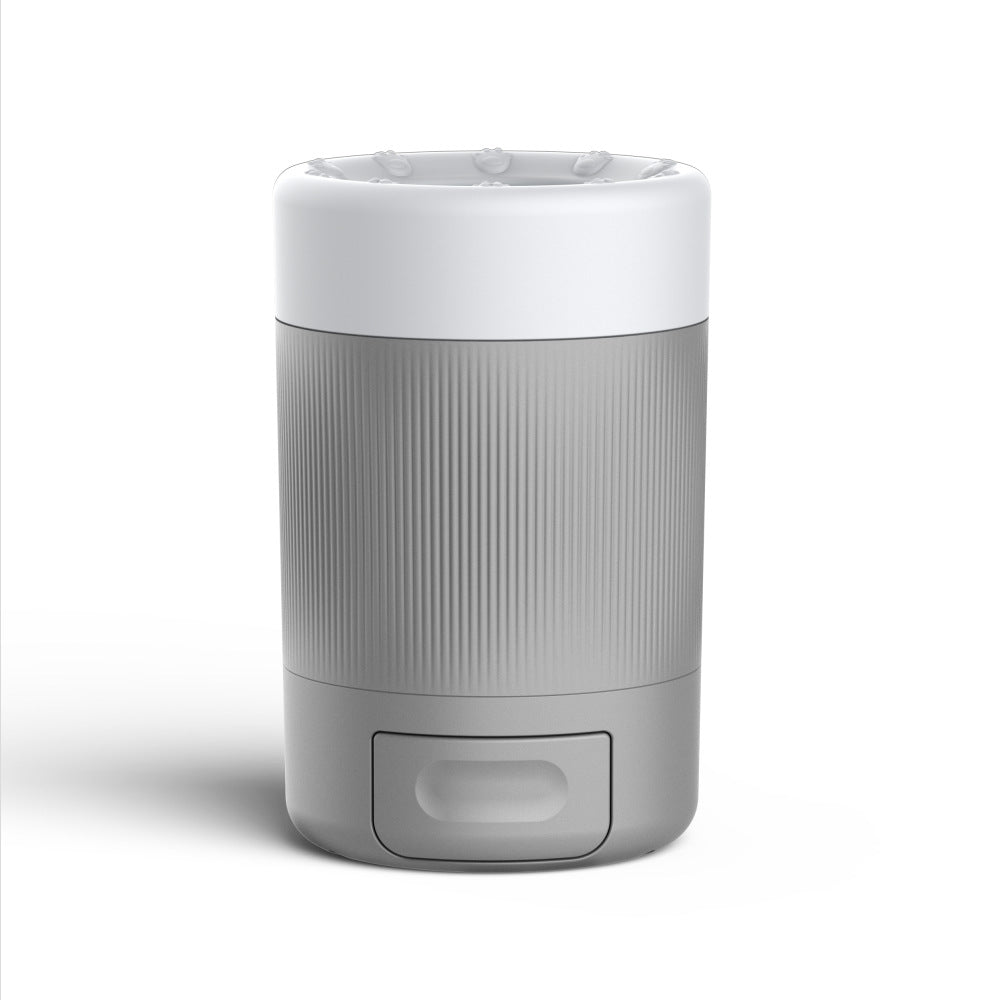 Eprolo gray and white pet foot washing cup with a ribbed grip design for easy cleaning